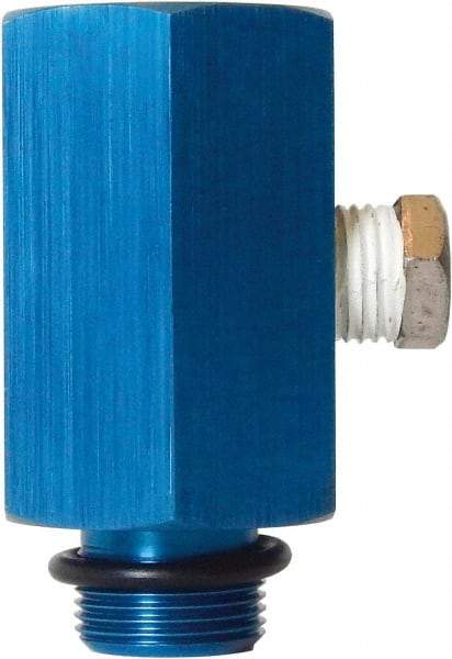 Parker - 1/2 NPT Air Compressor Vacuum Pump to Filter Adapter - 2.44" High, Use with Welch Pump Models #1400, 1405 - Benchmark Tooling