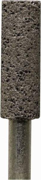 Tru-Maxx - 5/8" Head Diam x 3/8" Thickness, W179, Cylinder End, Zirconia Alumina Mounted Point - Brown, Coarse Grade, 30 Grit, 21,000 RPM - Benchmark Tooling