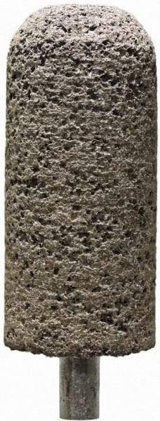 Tru-Maxx - 7/8" Head Diam x 7/8" Thickness, A11, Cylinder End, Zirconia Alumina Mounted Point - Brown, Coarse Grade, 36 Grit, 19,860 RPM - Benchmark Tooling