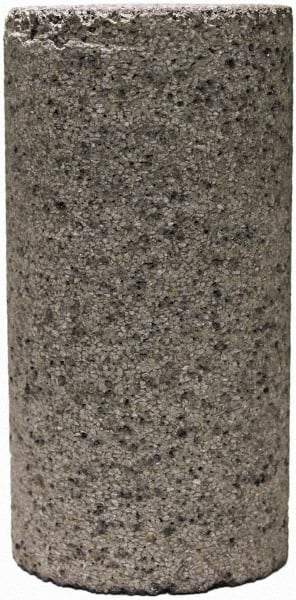 Tru-Maxx - Type 18, 2" Max Diam, 4" Head Thickness, 16 Grit Oval Cone - Zirconia Alumina, Coarse Grade, 5/8-11 Shank Thread - Benchmark Tooling