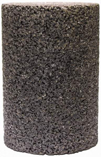 Tru-Maxx - Type 18, 2" Max Diam, 4" Head Thickness, 20 Grit Oval Cone - Zirconia Alumina, Coarse Grade, 5/8-11 Shank Thread - Benchmark Tooling