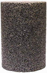 Tru-Maxx - Type 18, 2" Max Diam, 4" Head Thickness, 20 Grit Oval Cone - Zirconia Alumina, Coarse Grade, 5/8-11 Shank Thread - Benchmark Tooling