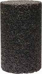 Tru-Maxx - Type 18, 1-1/2" Max Diam, 2-1/2" Head Thickness, 16 Grit Oval Cone - Zirconia Alumina, Coarse Grade, 3/8-24 Shank Thread - Benchmark Tooling