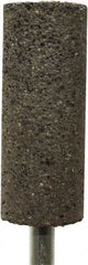 Tru-Maxx - 1" Head Diam x 2" Thickness, W222, Cylinder End, Zirconia Alumina Mounted Point - Brown, Coarse Grade, 24 Grit, 15,900 RPM - Benchmark Tooling