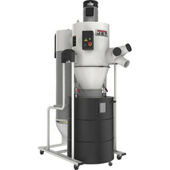 Jet - 1µm, 230 Volt Portable Dust Collector with Filter - 30-7/16" Long x 57" Deep x 88" High, 4" Connection Diam, 5,609' per min Air Flow - Benchmark Tooling