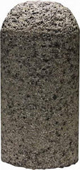 Tru-Maxx - Type 18, 2" Max Diam, 4" Head Thickness, 16 Grit Round Cone - Zirconia Alumina, Coarse Grade, 5/8-11 Shank Thread - Benchmark Tooling