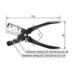 SMC PNEUMATICS - Pipe & Tube Cutters Type: Tube Cutter Maximum Pipe Capacity (mm): 16 - Benchmark Tooling