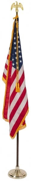 Valley Forge Flag Co - Flag Poles & Kits; Mounting: Portable ; Pole Material: Wood ; Mount Type: Portable ; Height Above Ground (Feet): 8.0 ; Height Above Ground: 8.0 ; Flag Type: American Flag - Exact Industrial Supply