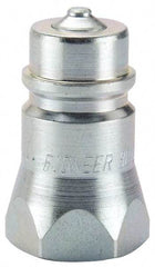 Parker - 3/4-16 SAE Steel Hydraulic Hose O-Ring Boss Nipple & Poppet - 3,000 psi - Benchmark Tooling
