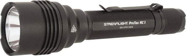 Streamlight - White LED Bulb, 1,100 Lumens, Industrial/Tactical Flashlight - Black Aluminum Body, 3 CR123A Lithium Batteries Included - Benchmark Tooling
