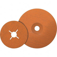 WALTER Surface Technologies - 7" Diam 7/8" Hole 120 Grit Fiber Disc - Ceramic, Series 15-X, Coolcut XX - Benchmark Tooling
