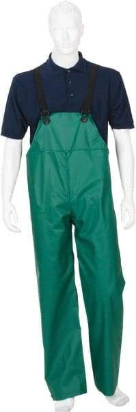 MCR Safety - Size 4XL, Green, Rain, Limited Flammability Overall - Snap Ankle, Take Up Snaps Wrist - Benchmark Tooling