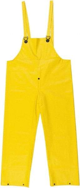 MCR Safety - Size XL, Yellow, Rain Overall - Snap Ankle, Take Up Snaps Wrist - Benchmark Tooling