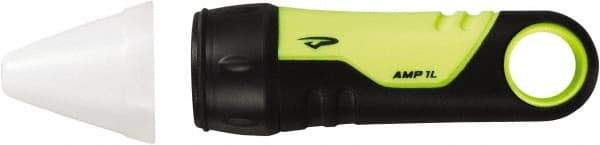 Princeton Tec - White LED Bulb, 100 Lumens, Industrial/Tactical Flashlight - Neon Yellow Plastic Body, 2 AAA Alkaline Batteries Included - Benchmark Tooling