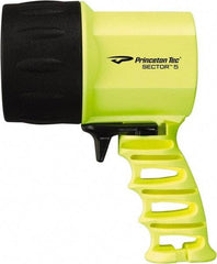Princeton Tec - White LED Bulb, 550 Lumens, Spotlight/Lantern Flashlight - Neon Yellow Plastic Body, 4 C Alkaline Batteries Included - Benchmark Tooling