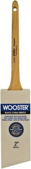 Wooster Brush - 2" Angled Hog Sash Brush - 2-7/16" Bristle Length, 7-7/8" Maple Rattail Handle - Benchmark Tooling