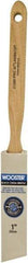 Wooster Brush - 1" Angled Hog Sash Brush - 2-3/16" Bristle Length, 8" Maple Fluted Handle - Benchmark Tooling