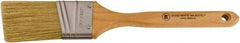 Wooster Brush - 2" Angled Hog Sash Brush - 2-15/16" Bristle Length, 7-7/8" Maple Fluted Handle - Benchmark Tooling