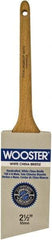 Wooster Brush - 2-1/2" Angled Hog Sash Brush - 2-15/16" Bristle Length, 7-7/8" Maple Rattail Handle - Benchmark Tooling