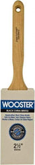 Wooster Brush - 2-1/2" Flat Hog Sash Brush - 3-3/16" Bristle Length, 6-1/8" Maple Fluted Handle - Benchmark Tooling