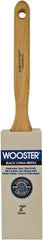 Wooster Brush - 2" Flat Hog Sash Brush - 2-15/16" Bristle Length, 6-1/8" Maple Fluted Handle - Benchmark Tooling