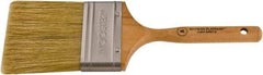 Wooster Brush - 3" Flat Hog Varnish Brush - 3-3/16" Bristle Length, 5-1/2" Maple Dowel Handle - Benchmark Tooling