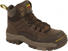 Dr. Martens - Men's Size 7 Medium Width Composite Work Boot - Brown, Leather Upper, Rubber Outsole, 6-1/2" High, Non-Slip - Benchmark Tooling