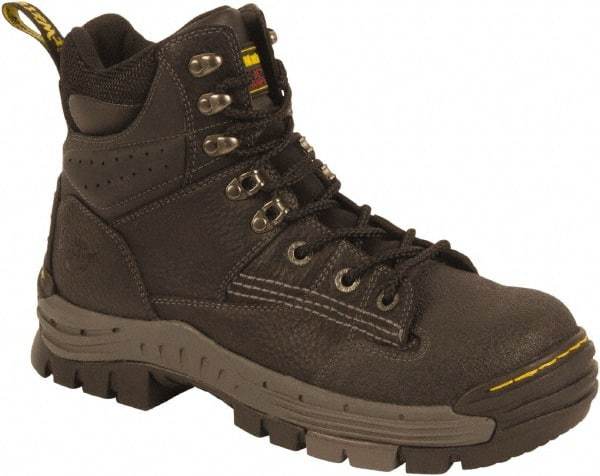 Dr. Martens - Men's Size 7 Medium Width Composite Work Boot - Black, Leather Upper, Rubber Outsole, 7" High, Non-Slip, Waterproof - Benchmark Tooling