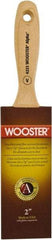 Wooster Brush - 2" Flat Synthetic Varnish Brush - 2-11/16" Bristle Length, 6-1/2" Maple Beavertail Handle - Benchmark Tooling
