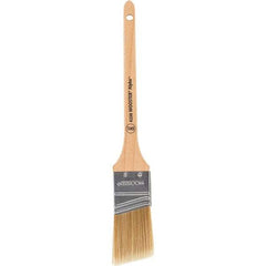 Wooster Brush - 1-1/2" Angled Synthetic Sash Brush - 2-3/16" Bristle Length, 8" Maple Rattail Handle - Benchmark Tooling