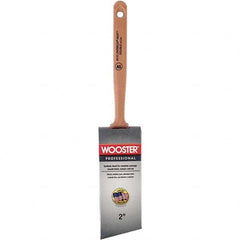 Wooster Brush - 2" Angled Synthetic Sash Brush - 2-11/16" Bristle Length, 7-7/8" Poly Foam Fluted Handle - Benchmark Tooling