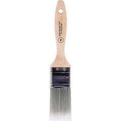 Wooster Brush - 1-1/2" Flat Synthetic Varnish Brush - 2-7/16" Bristle Length, 6-3/8" Wood Beavertail Handle - Benchmark Tooling