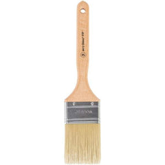 Wooster Brush - 2-1/2" Flat Synthetic Sash Brush - 2-15/16" Bristle Length, 7-7/8" Maple Fluted Handle - Benchmark Tooling