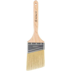 Wooster Brush - 3" Angled Synthetic Sash Brush - 3-3/16" Bristle Length, 7-7/8" Maple Fluted Handle - Benchmark Tooling