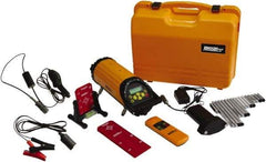 Johnson Level & Tool - 1 Beam 800' Max Range Self Leveling Pipe Laser - Red Beam, 1/16" at 100' Accuracy, 5-1/4" Long x 15" High, Battery Included - Benchmark Tooling