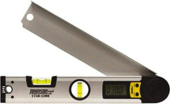 Johnson Level & Tool - 225° Measuring Range, Digital Protractor - 0.1° Resolution, 12 Inch Long Blade, Accuracy Up to 0.3°, CR2032 Lithium Battery Not Included - Benchmark Tooling