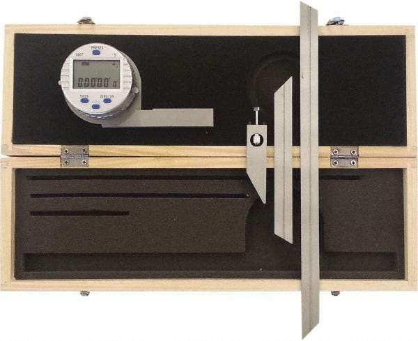 Johnson Level & Tool - 360° Measuring Range, Digital Protractor - 30.00 Resolution per sec, 11.8 Inch Long Blade, Accuracy Up to 5 per min, CR2032 Lithium Battery Not Included - Benchmark Tooling