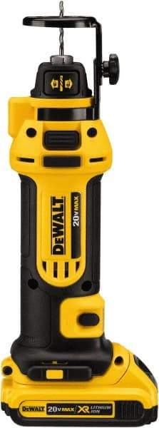 DeWALT - 1/4 and 1/8 Inch Collet, 2,600 RPM, Spiral Saw - 20 Volts, 2 Batteries, Charger Included - Benchmark Tooling