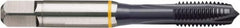 Guhring - 1/4-20 UNC, TiCN Finish, Cobalt Spiral Point Tap - Plug Chamfer, Right Hand Thread, 2-1/2" OAL, 0.629" Thread Length, 0.255" Shank Diam, 2B/3B Class of Fit, Series 4404 - Exact Industrial Supply