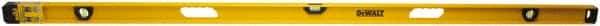 DeWALT - Magnetic 78" Long 3 Vial I-Beam Level - Aluminum, Yellow - Benchmark Tooling