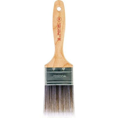 Wooster Brush - 2-1/2" Flat Nylon/Polyester Varnish Brush - 2-15/16" Bristle Length, 6-1/2" Maple Beavertail Handle - Benchmark Tooling
