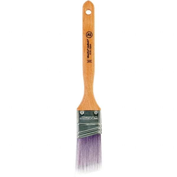 Wooster Brush - 1-1/2" Angled Synthetic Sash Brush - 2-7/16" Bristle Length, 7.77" Maple Fluted Handle - Benchmark Tooling