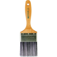 Wooster Brush - 3" Flat Synthetic Varnish Brush - 3-3/16" Bristle Length, 6-1/2" Maple Beavertail Handle - Benchmark Tooling