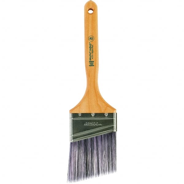 Wooster Brush - 3" Angled Synthetic Sash Brush - 3-3/16" Bristle Length, 7.88" Maple Fluted Handle - Benchmark Tooling