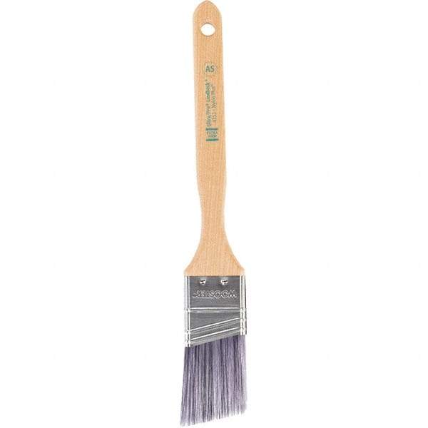 Wooster Brush - 1-1/2" Angled Synthetic Sash Brush - 2-7/16" Bristle Length, 7.88" Maple Fluted Handle - Benchmark Tooling