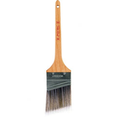 Wooster Brush - 2-1/2" Angled Nylon/Polyester Sash Brush - 2-11/16" Bristle Length, 8" Maple Rattail Handle - Benchmark Tooling