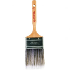 Wooster Brush - 2-1/2" Flat Nylon/Polyester Varnish Brush - 2-15/16" Bristle Length, 6-1/4" Maple Dowel Handle - Benchmark Tooling