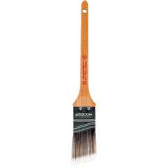 Wooster Brush - 1-1/2" Angled Nylon/Polyester Sash Brush - 2-3/16" Bristle Length, 8" Maple Rattail Handle - Benchmark Tooling