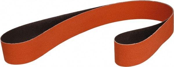 3M - 2-3/4" Wide x 15-1/2" OAL, 80 Grit, Ceramic Abrasive Belt - Ceramic, Coated, Cloth Backing, Series 777F - Benchmark Tooling