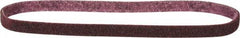 3M - 1/2" Wide x 24" OAL, Aluminum Oxide Abrasive Belt - Aluminum Oxide, Medium, Nonwoven, Series SC-BL - Benchmark Tooling